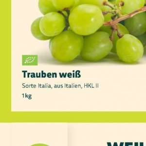 Trauben bei BioMarkt
