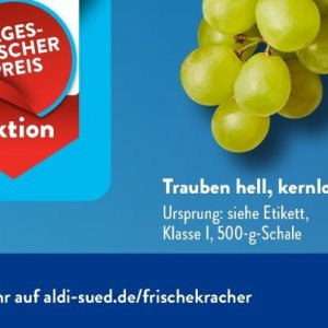 Trauben bei Aldi SÜD