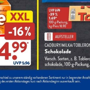 Schokolade bei Aldi SÜD