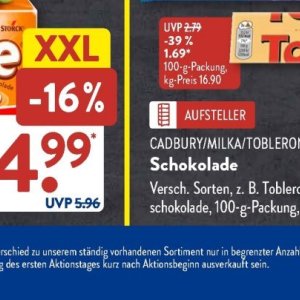 Schokolade bei Aldi SÜD