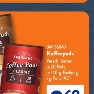 Kaffeepads bei Aldi SÜD