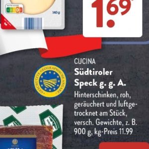 Speck bei Aldi SÜD
