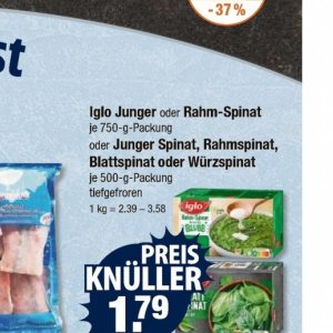 Spinat bei V-Markt