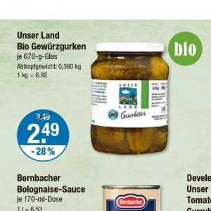 Glas bei V-Markt