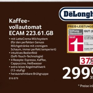 Kaffee delonghi  bei Selgros
