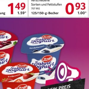 Sahne bei Selgros