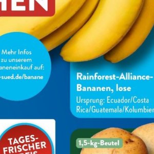 Bananen bei Aldi SÜD
