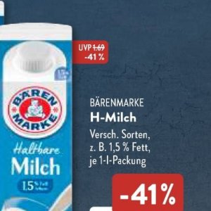 Milch bei Aldi SÜD