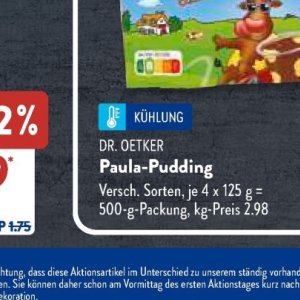 Pudding bei Aldi SÜD