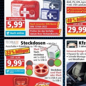 Steckdosen bei Norma