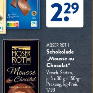 Schokolade bei Aldi SÜD