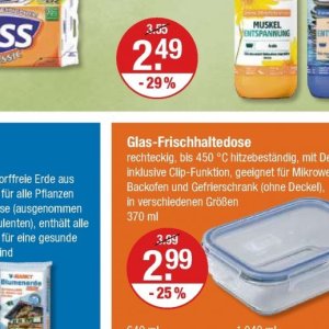 Glas bei V-Markt