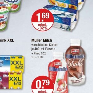 Milch danone  bei V-Markt