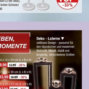 Laterne bei V-Markt