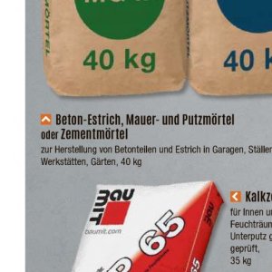 Beton bei V-Baumarkt
