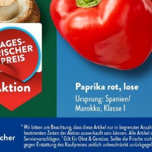 Paprika bei Aldi SÜD
