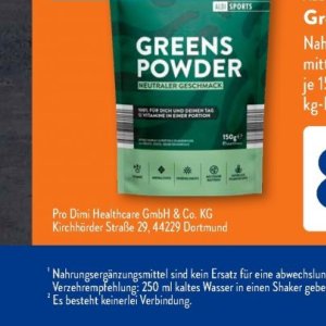 Nahrungsergänzungsmittel bei Aldi SÜD