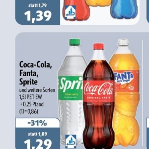 Coca-cola bei Aktiv Irma