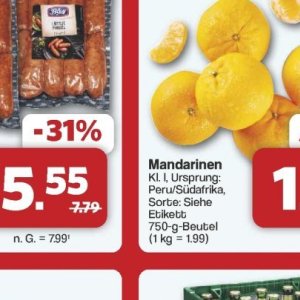 Mandarinen bei Famila Nord West