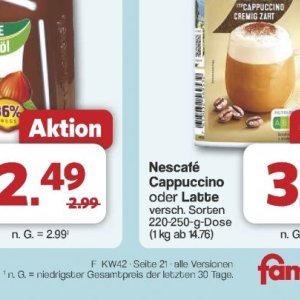 Cappuccino bei Famila Nord West