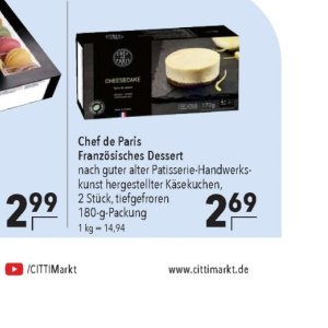 Käsekuchen bei Citti Markt