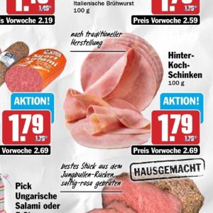 Schinken bei Hit