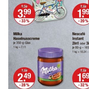 Haselnusscreme bei V-Markt