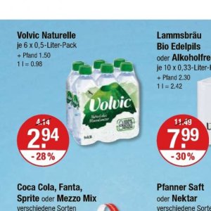 Volvic bei V-Markt