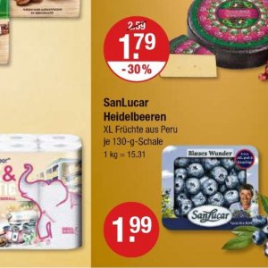 Heidelbeeren bei V-Markt