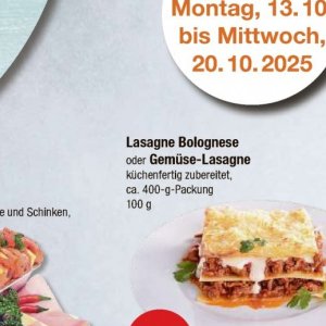 Lasagne bei V-Markt