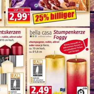 Kerzen bei Norma