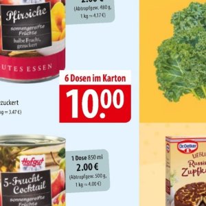 Dosen bei Famila Nord Ost