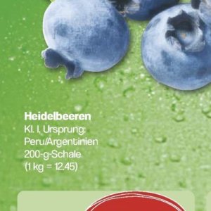 Heidelbeeren bei Famila Nord West