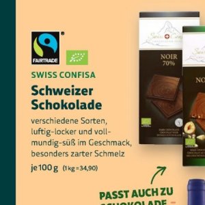Schokolade bei BioMarkt