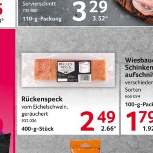 Speck bei Selgros