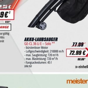 Laubsauger bei Selgros
