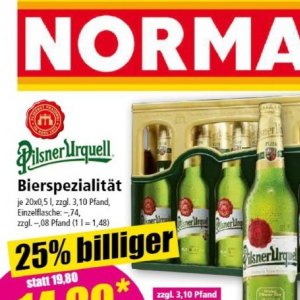 Pilsner bei Norma