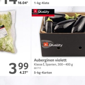 Auberginen bei Selgros