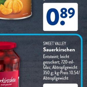 Sauerkirschen bei Aldi SÜD