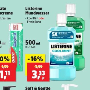 Mundwasser listerine