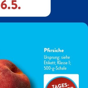 Pfirsiche bei Aldi SÜD