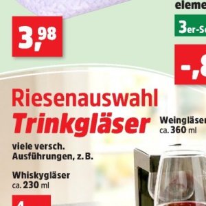 Tassen und Gläser