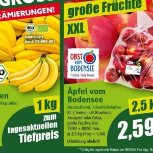 Äpfel bei Norma
