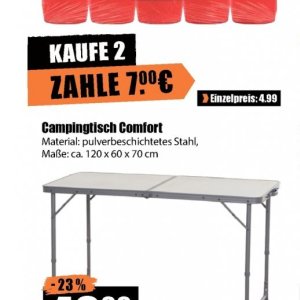 Campingtisch bei V-Baumarkt