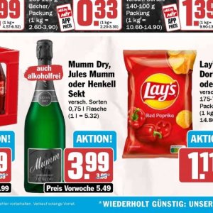 Sekt bei Hit