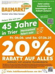 Prospekt Globus Baumarkt